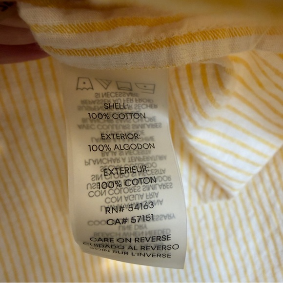 Karl Lagerfeld Yellow Striped Shirt with Patch Size XL - Picture 5 of 6